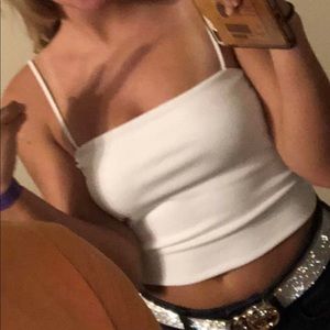 White Crop Top